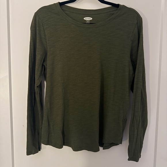 Old Navy Tops - Old Navy EveryWear Long Sleeve Tee - Olive Green (M)